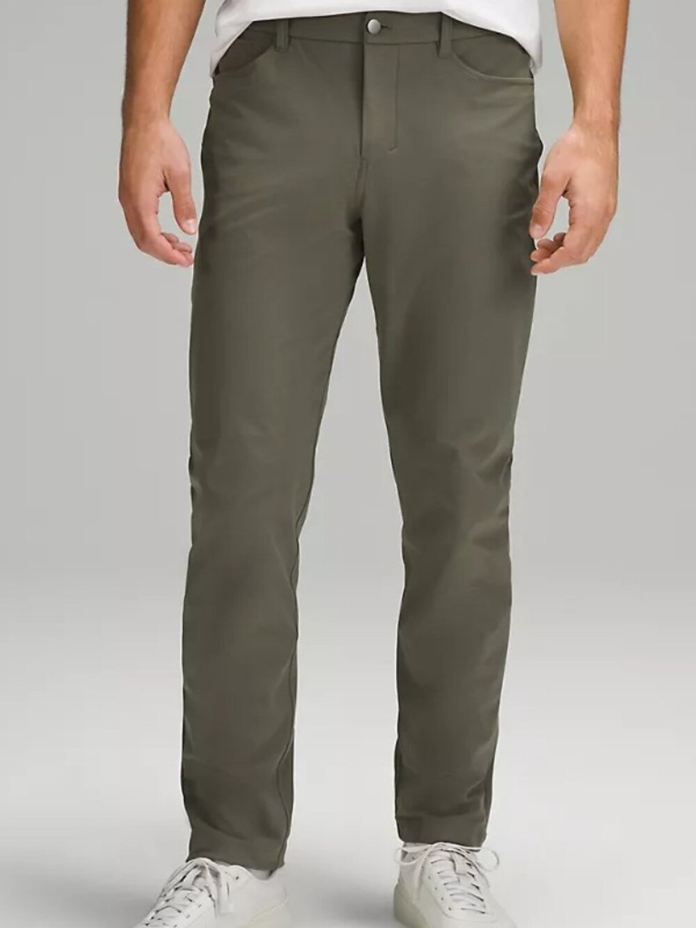 Lululemon ABC Classic-Fit 5 Pocket Pants Warpstreme Mens Green Performance 34